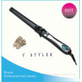 Newest 2 in 1 conical hair curling iron,professional hair straightener and curling iron